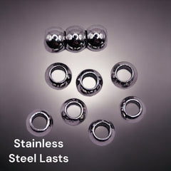 3x2mm Roundel Spacer Stainless Steel