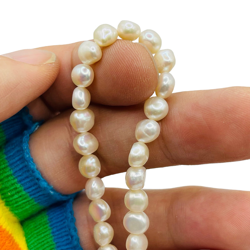 Fresh Water Pearl Button 6 to 7mm