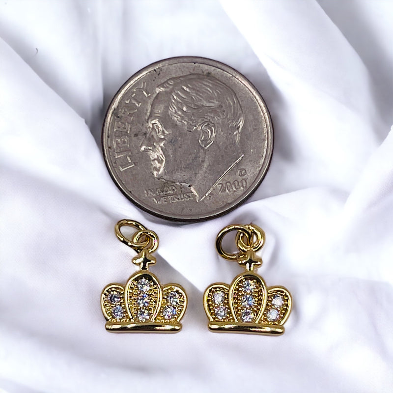 11x9mm Crown Charms