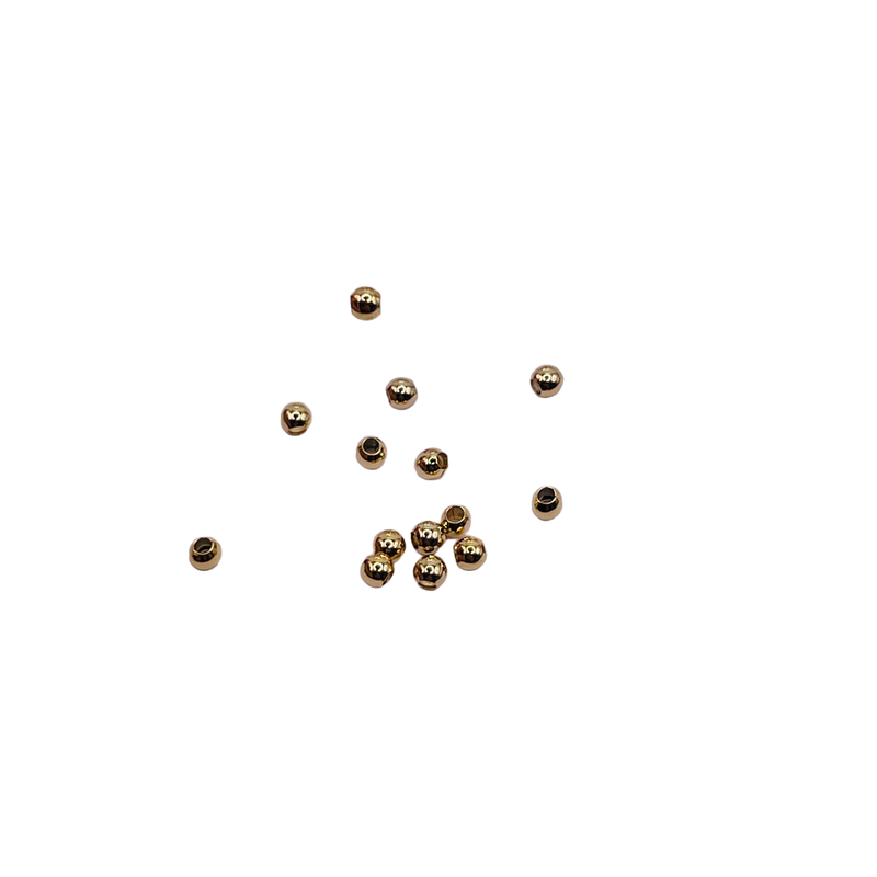 2mm Round Spacer 18K Gold Plated