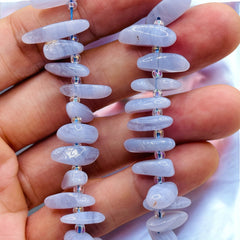 8 to 16mm Chip Blue Lace Agate