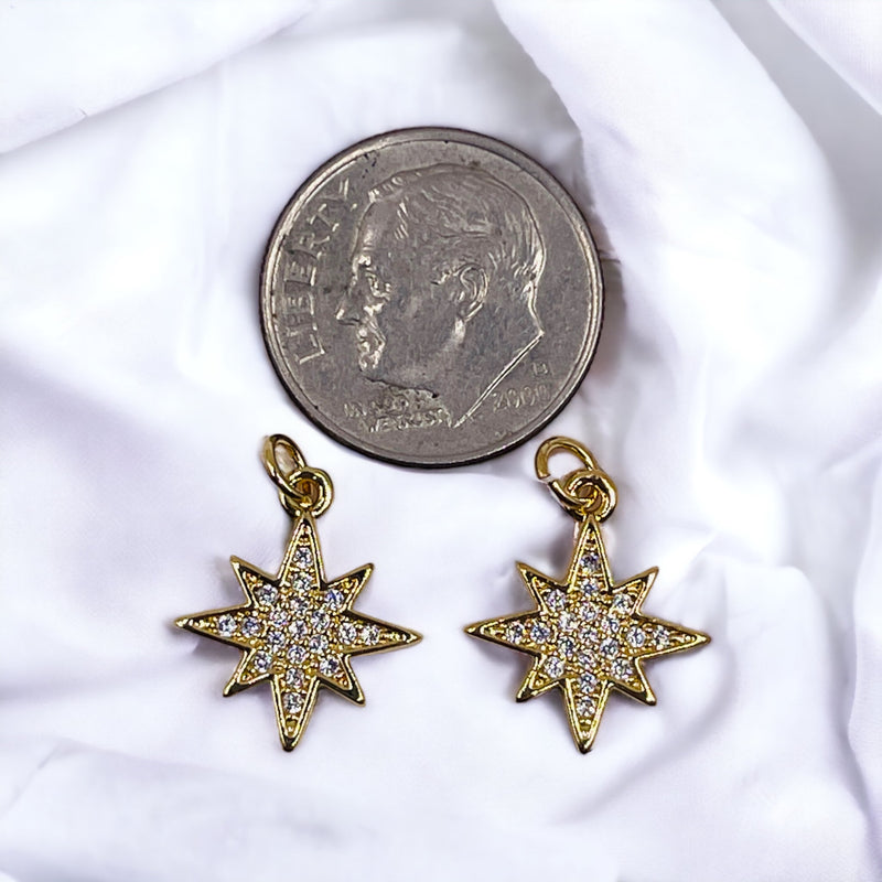 13mm Star Charms