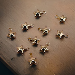 6mm Star Charm 18K Gold Plated