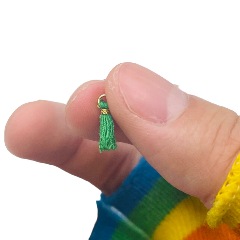 10mm Tassel Emerald