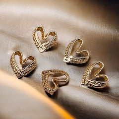 12mm Heart Charm 18K Gold Plated