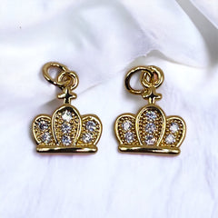 11x9mm Crown Charms
