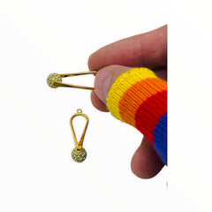 33.5mm Pinchable Earring Component-Gold Plated