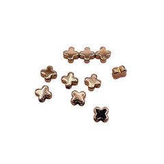 6mm Cross Spacer 18K Gold Plated