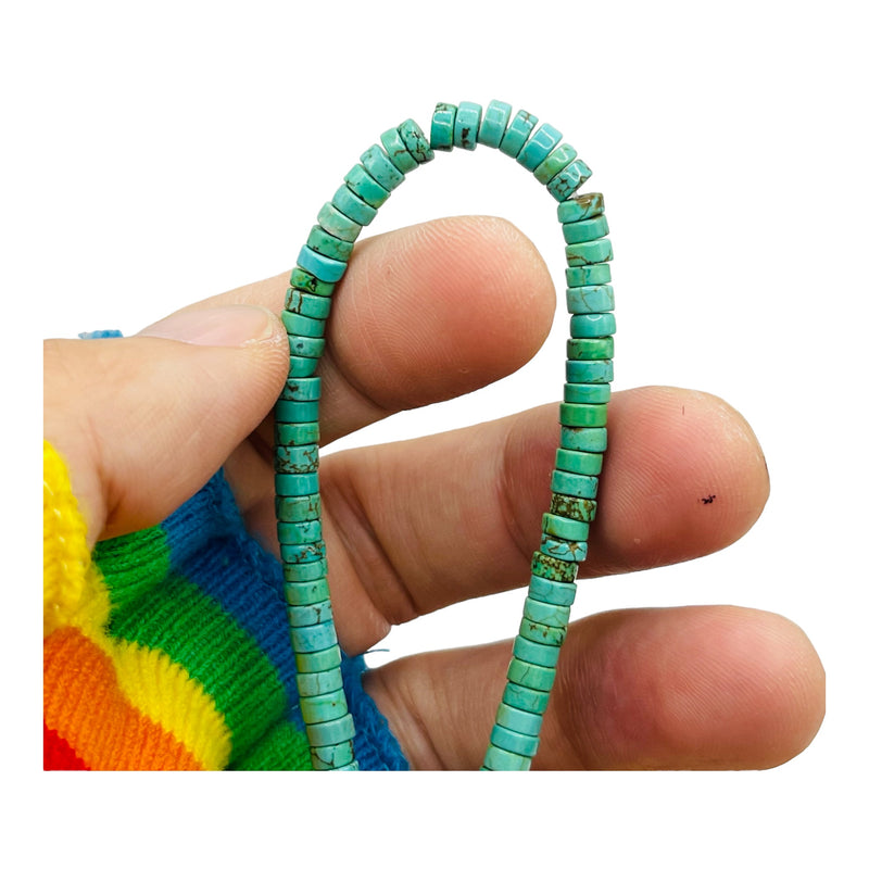 4x2mm Disc Reconstructed Turquoise