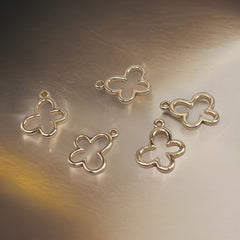 8mm Butterfly Charm 18K Gold Plated