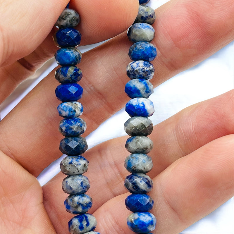 8x6mm Roundel Cut Lapis Lazuli