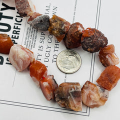 Red Agate Rough 12 to 18mm