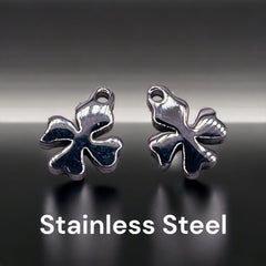 12 Clover Charm Stainless Steel