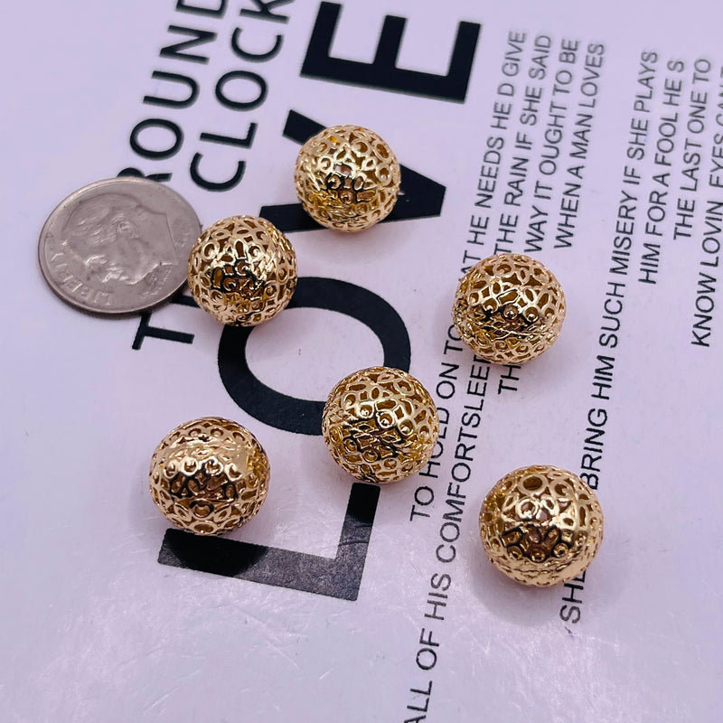11mm Round Spacer 18K Gold Plated